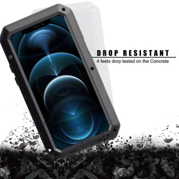 Shockproof Metal Case for iPhone 11 PRO MAX Gorilla Heavy Duty 360 Cover Black - Picture 9 of 12